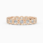 Alliances eternity Estela en or rose - BRAVORA joaillerie