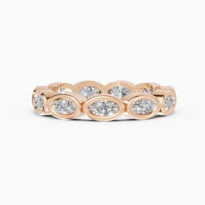 Alianzas eternity Estela en oro rosa - BRAVORA joyería