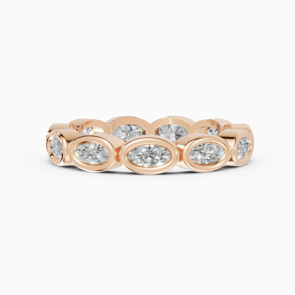 Alianzas eternity Estela en oro rosa - BRAVORA joyería
