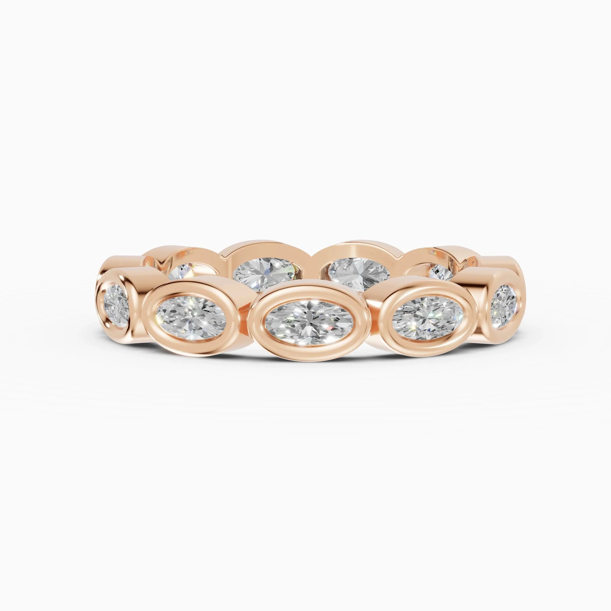Alianzas eternity Estela en oro rosa - BRAVORA joyería