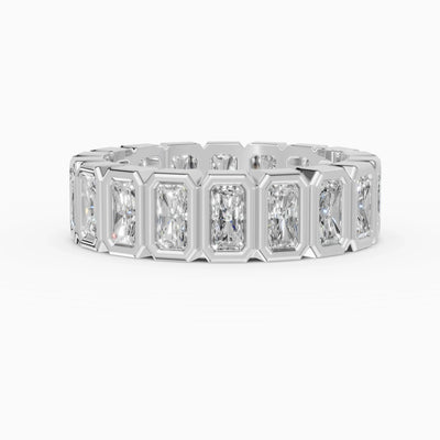 Alianzas eternity Estela en oro blanco - BRAVORA joyería