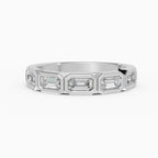 Alianzas Estela en oro blanco - BRAVORA joyería