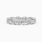 Alianzas eternity Estela en oro blanco - BRAVORA joyería