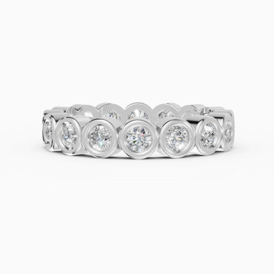 Alliances eternity Estela en or blanc - BRAVORA joaillerie