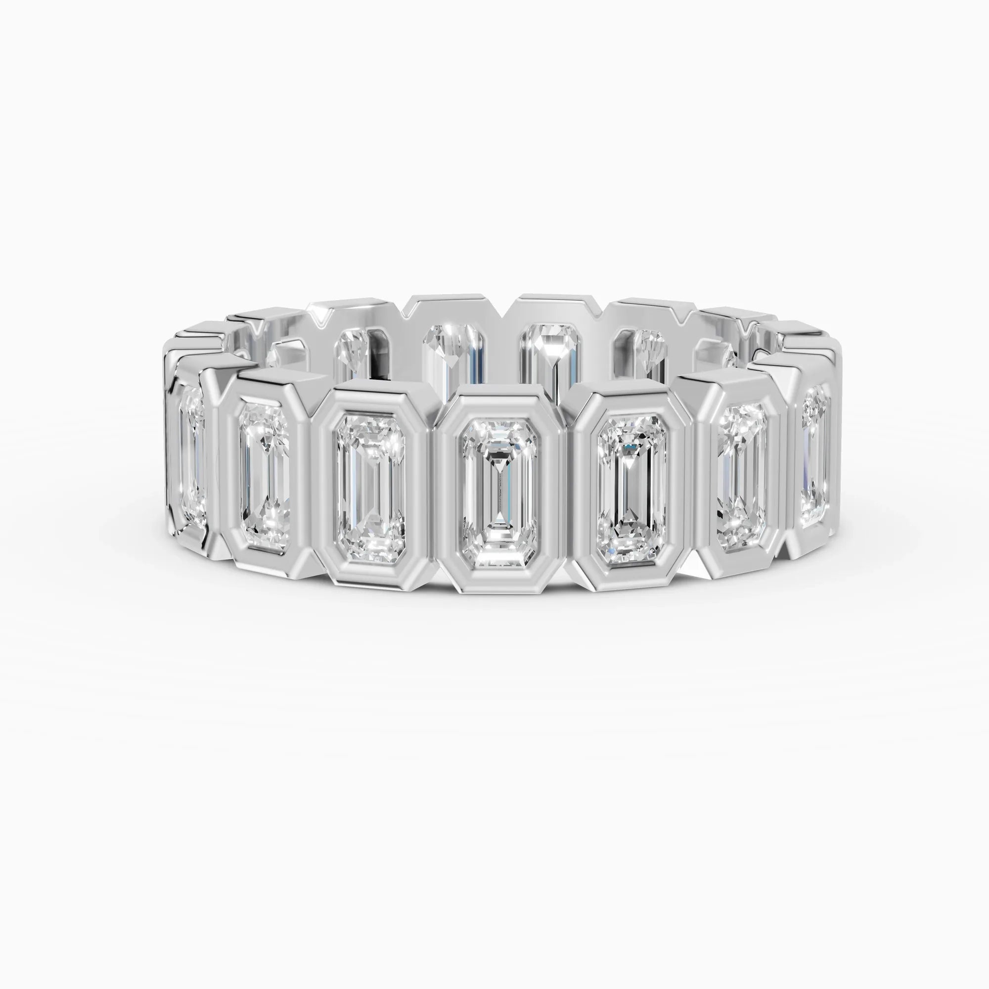 Eheringe Eternity ESTELA in Weißgold – BRAVORA Schmuck