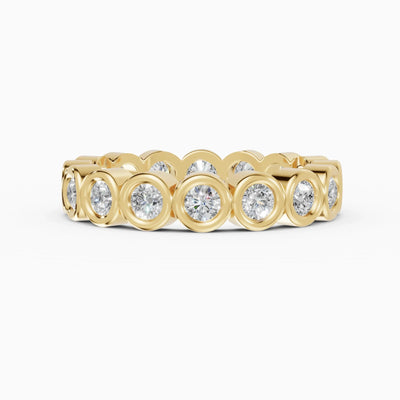 Alliances eternity Estela en or jaune - BRAVORA joaillerie