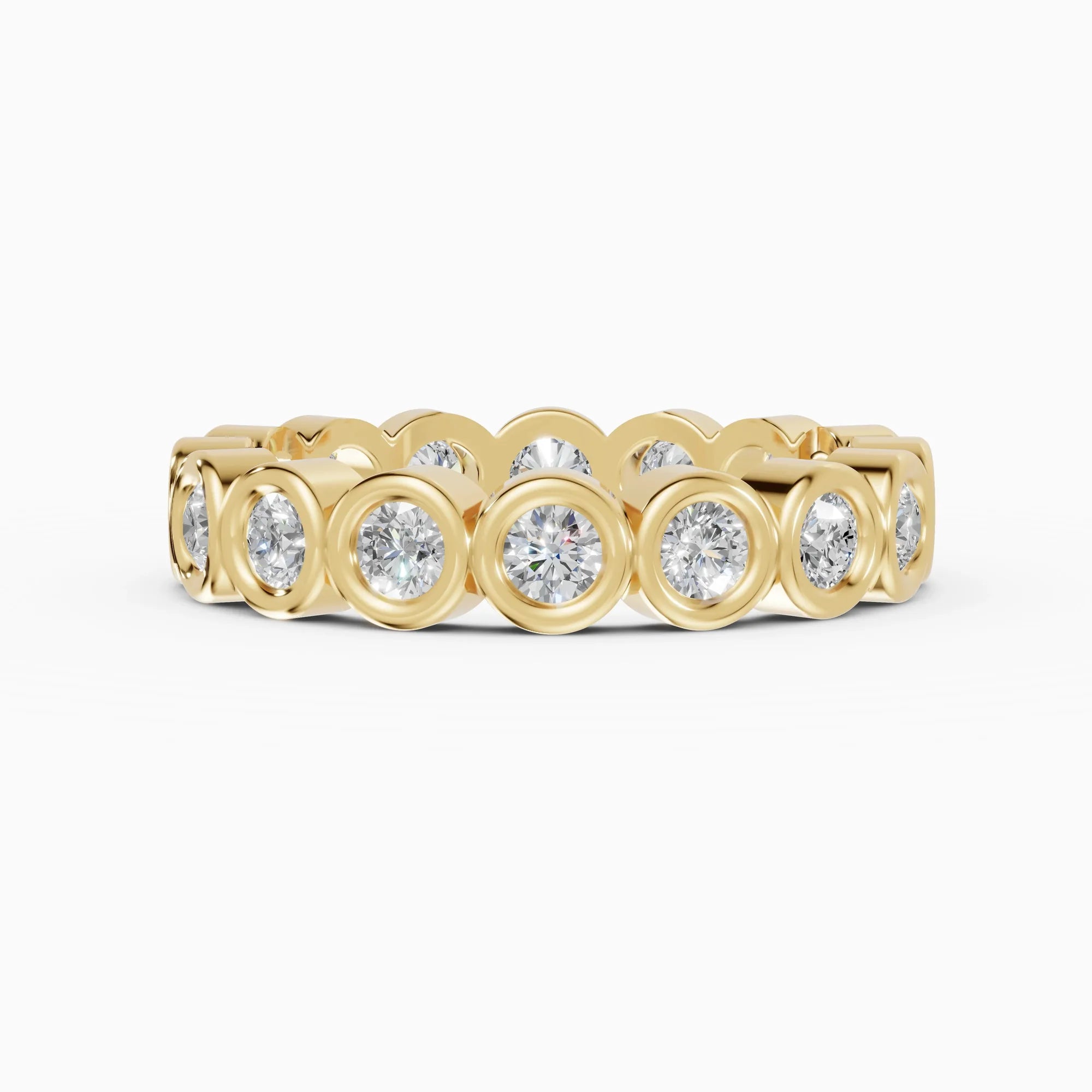 Alliances eternity Estela en or jaune - BRAVORA joaillerie