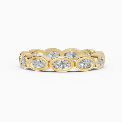 Alianzas eternity Estela en oro amarillo - BRAVORA joyería