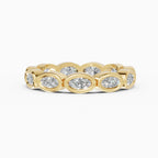 Alianzas eternity Estela en oro amarillo - BRAVORA joyería