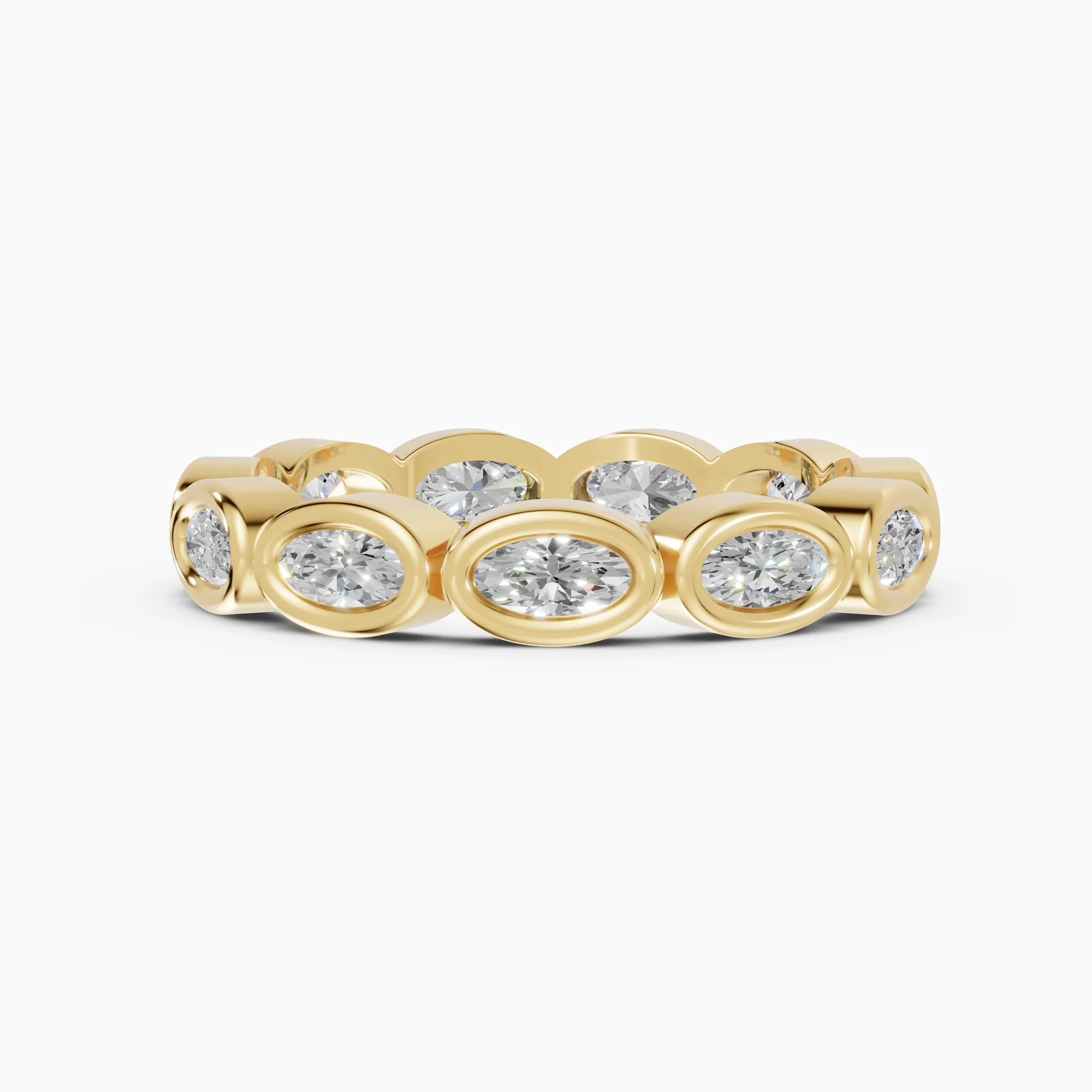 Alianzas eternity Estela en oro amarillo - BRAVORA joyería