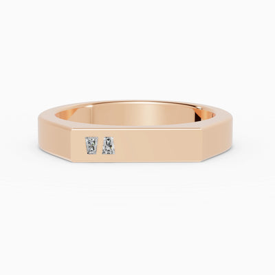 Alianza Gemini en oro rosa - BRAVORA joyería