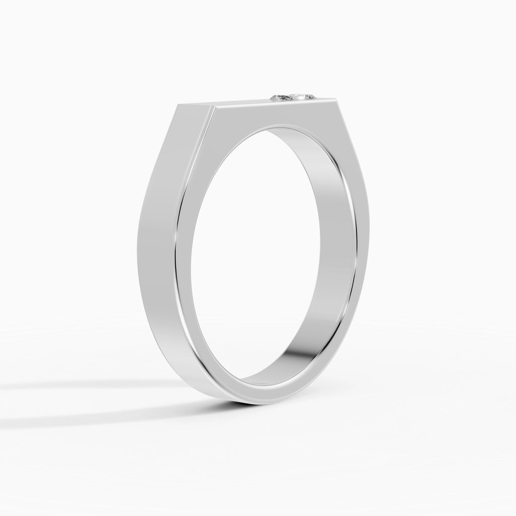 Alianza Gemini en oro blanco - BRAVORA joyería