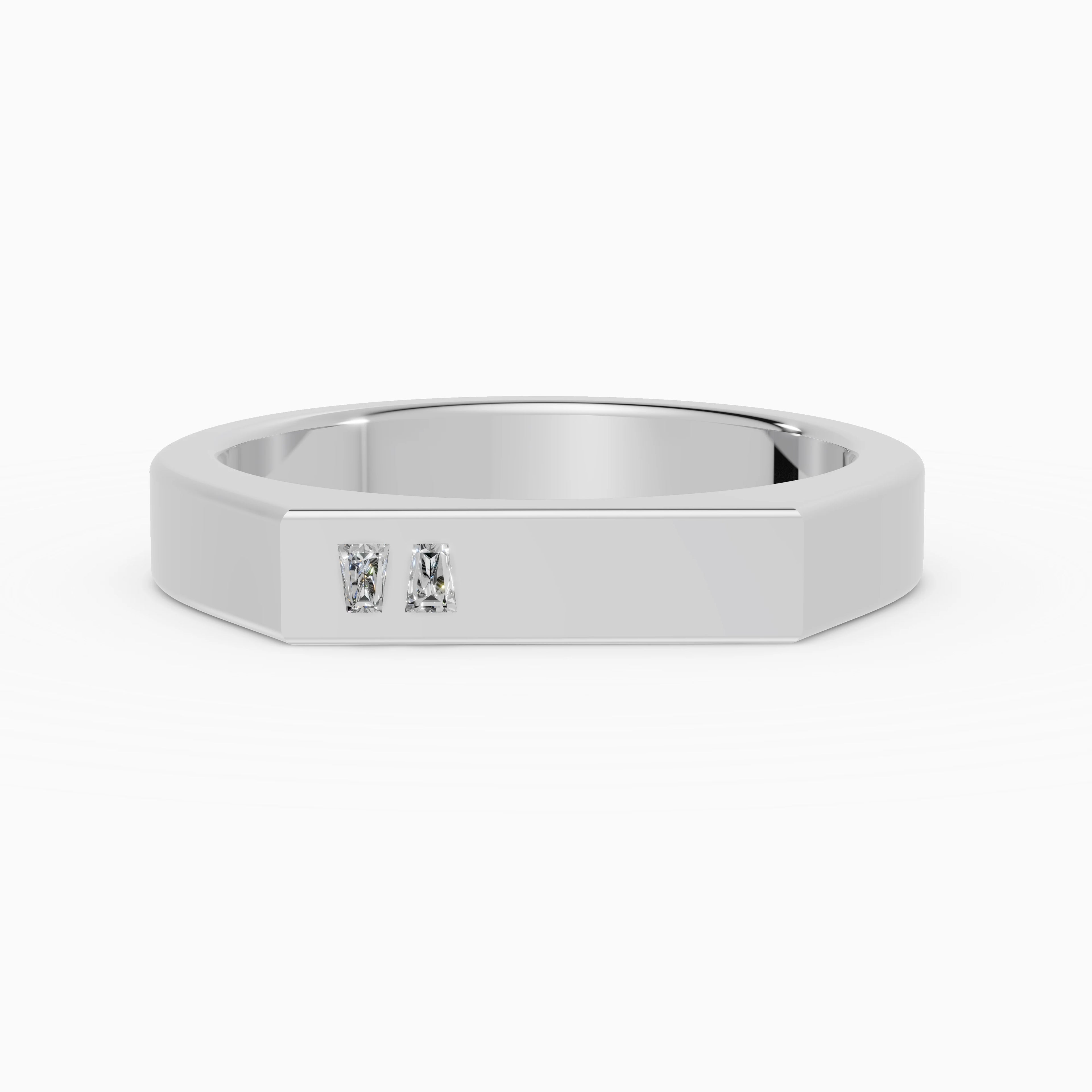 Alianza Gemini en oro blanco - BRAVORA joyería