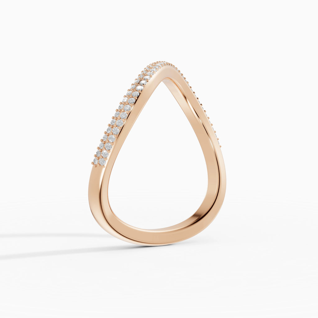 Bagues de fiançailles Marea en or rose - BRAVORA joaillerie