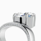 Anillos de compromiso Marea en oro blanco - BRAVORA joyería