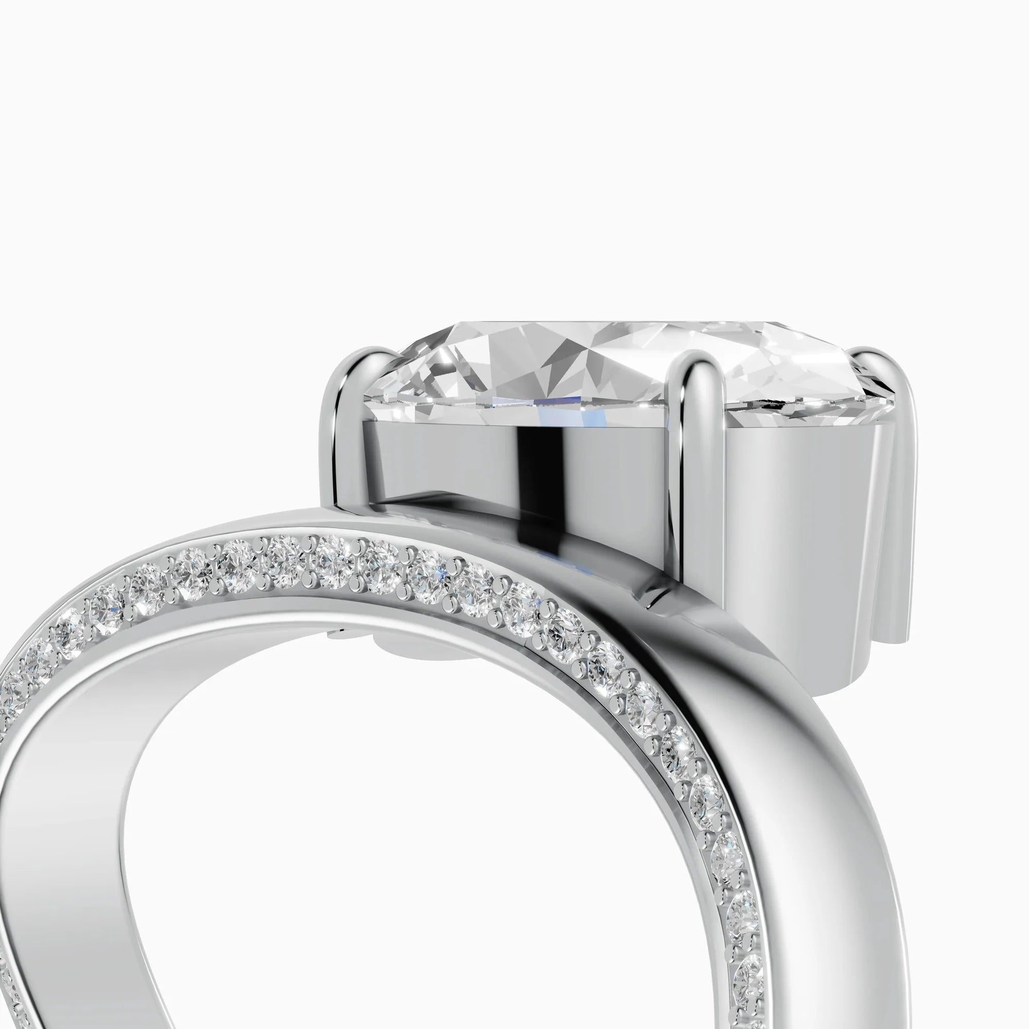 Anillos de compromiso Marea en oro blanco - BRAVORA joyería