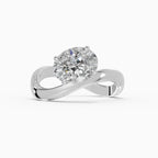 Anillos de compromiso Marea en oro blanco - BRAVORA joyería