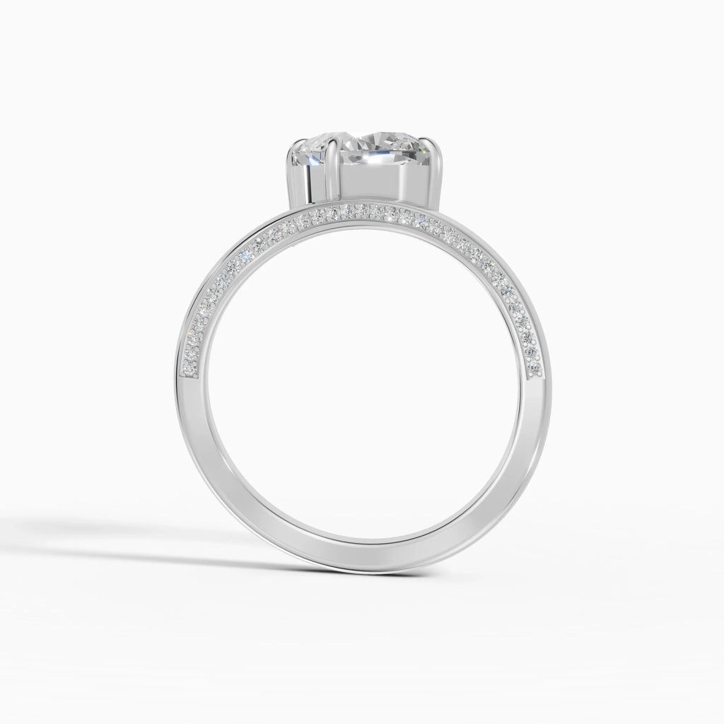 Anillos de compromiso Marea en oro blanco - BRAVORA joyería