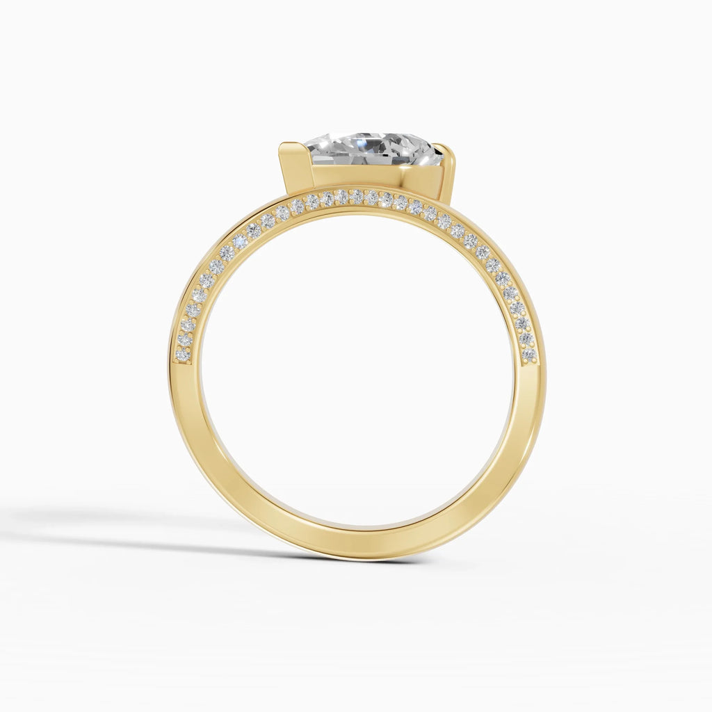 MAREA engagement rings in yellow gold - BRAVORA jewelry
