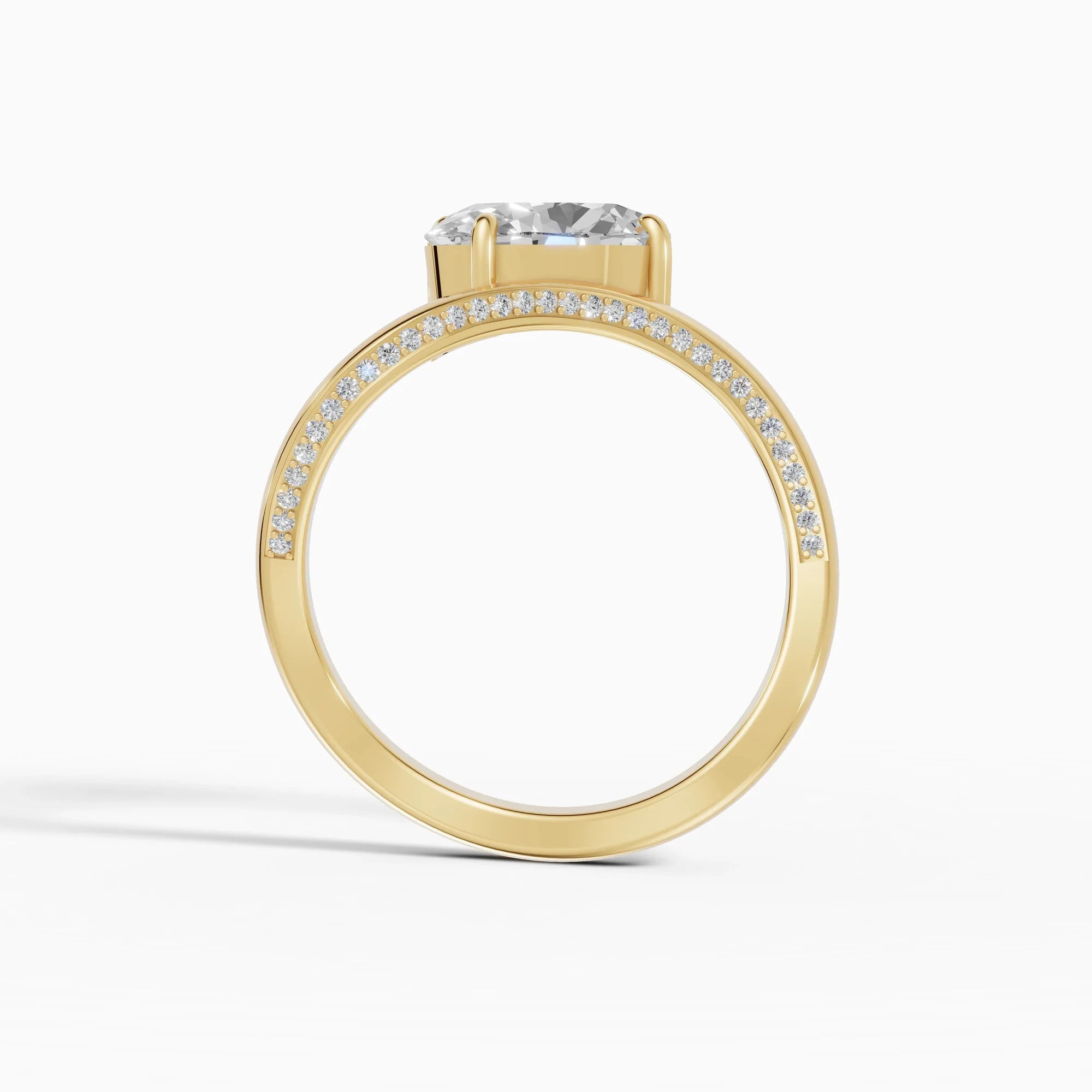 Anillos de compromiso Marea en oro amarillo - BRAVORA joyería