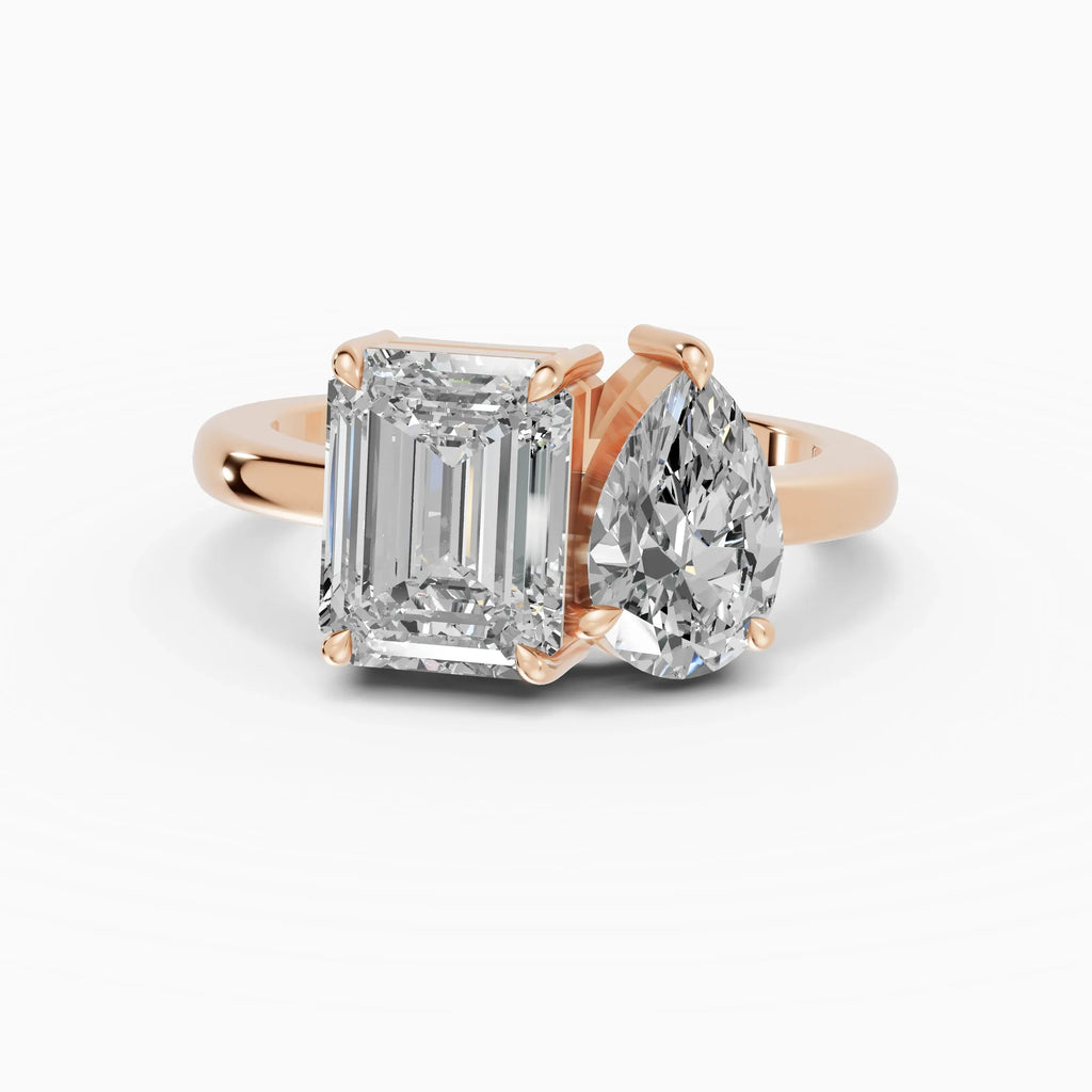 Anillos de compromiso Romeo And Juliet en oro rosa - BRAVORA joyería