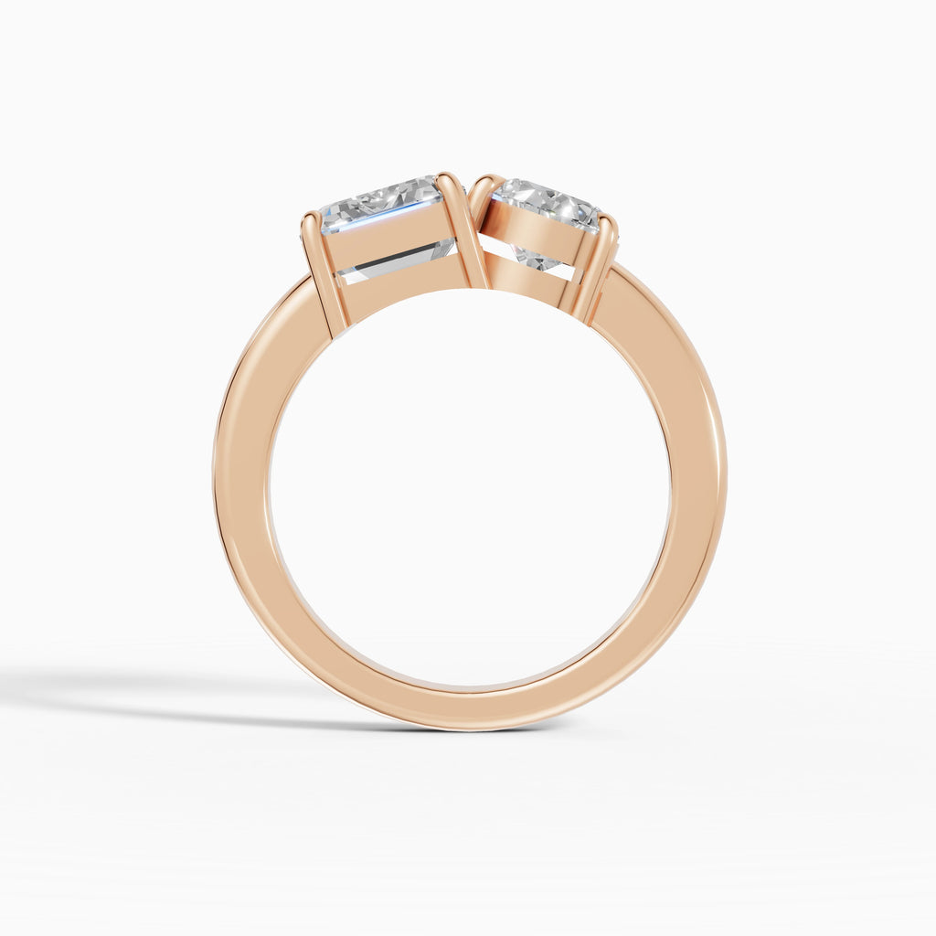 Anillos de compromiso Romeo And Juliet en oro rosa - BRAVORA joyería