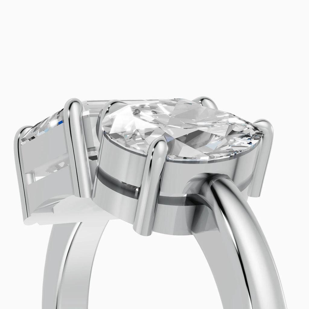Anillos de compromiso Romeo And Juliet en oro blanco - BRAVORA joyería