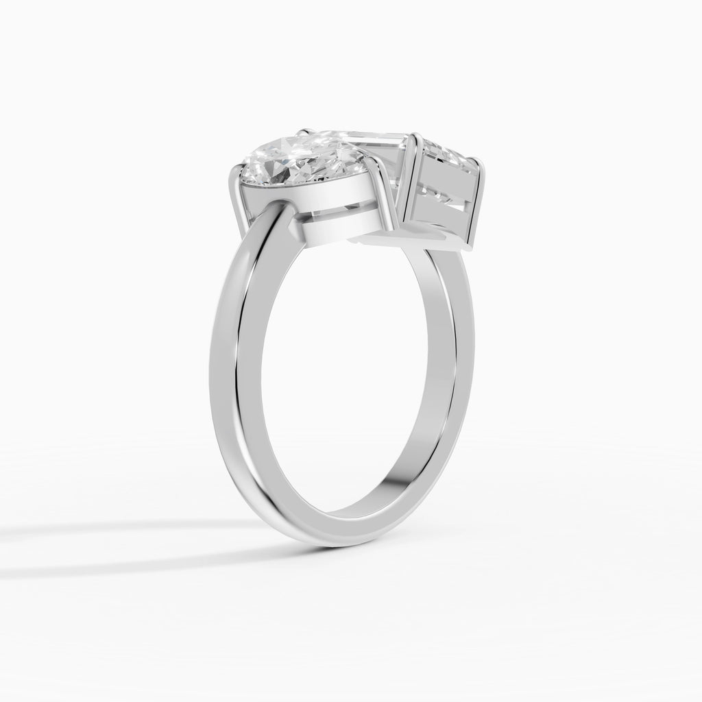 Anillos de compromiso Romeo And Juliet en oro blanco - BRAVORA joyería