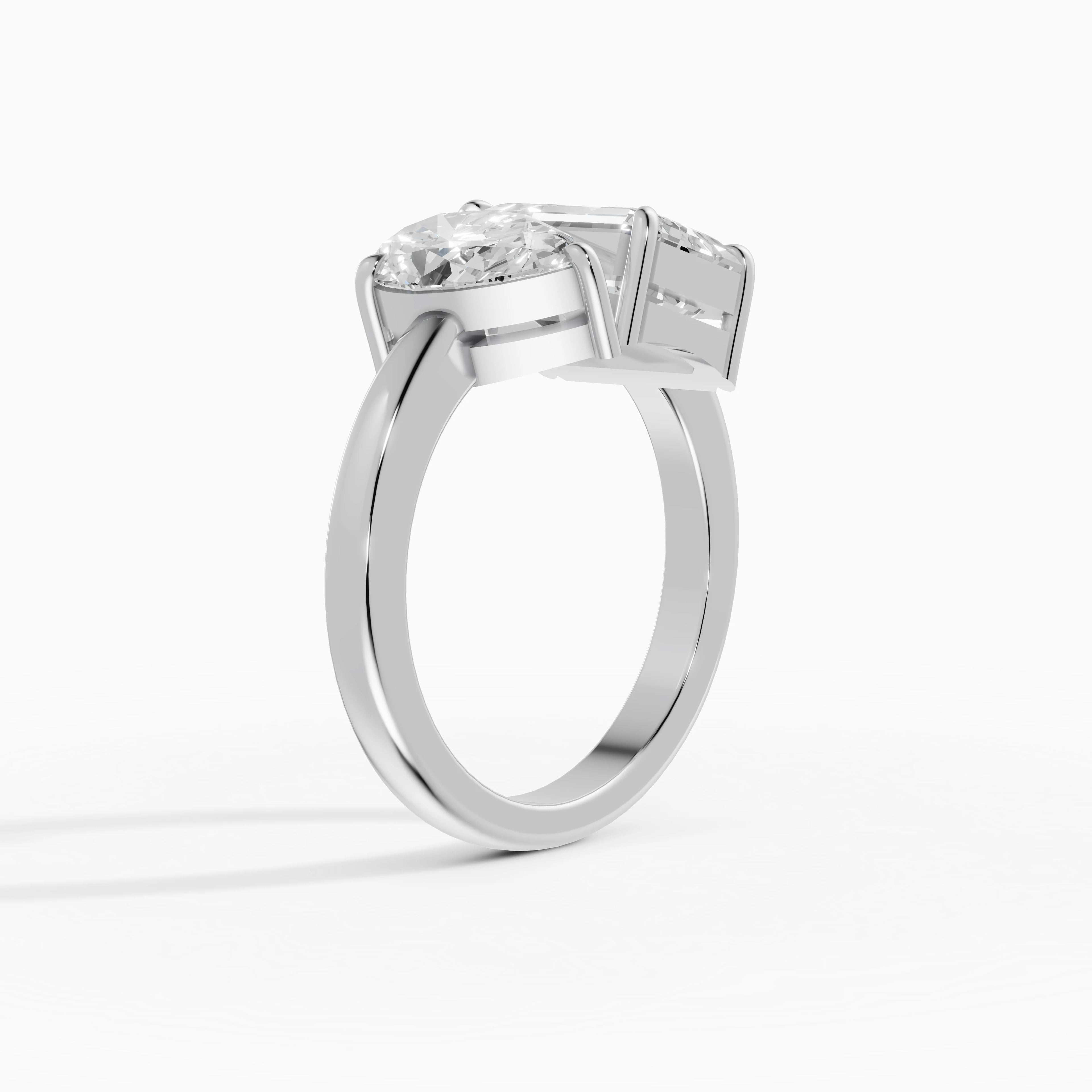 Anillos de compromiso Romeo And Juliet en oro blanco - BRAVORA joyería