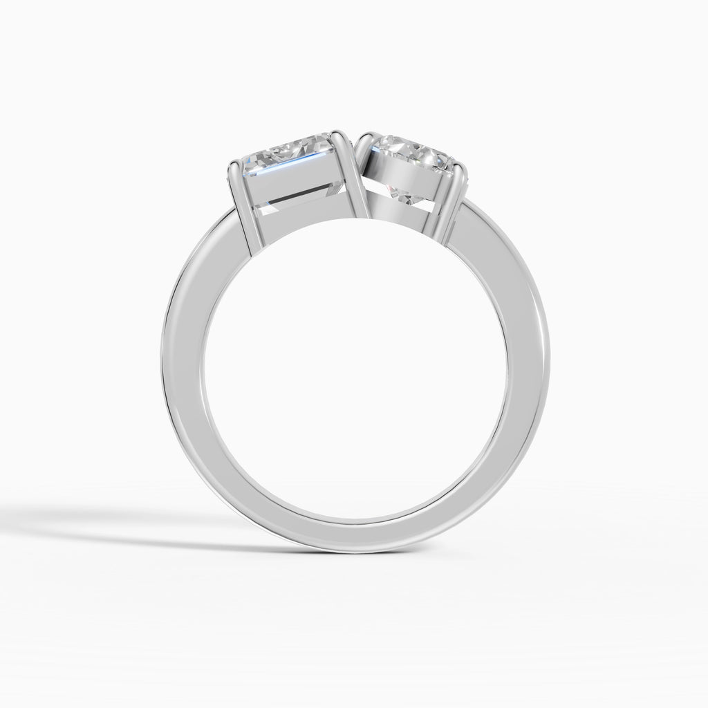 Anillos de compromiso Romeo And Juliet en oro blanco - BRAVORA joyería