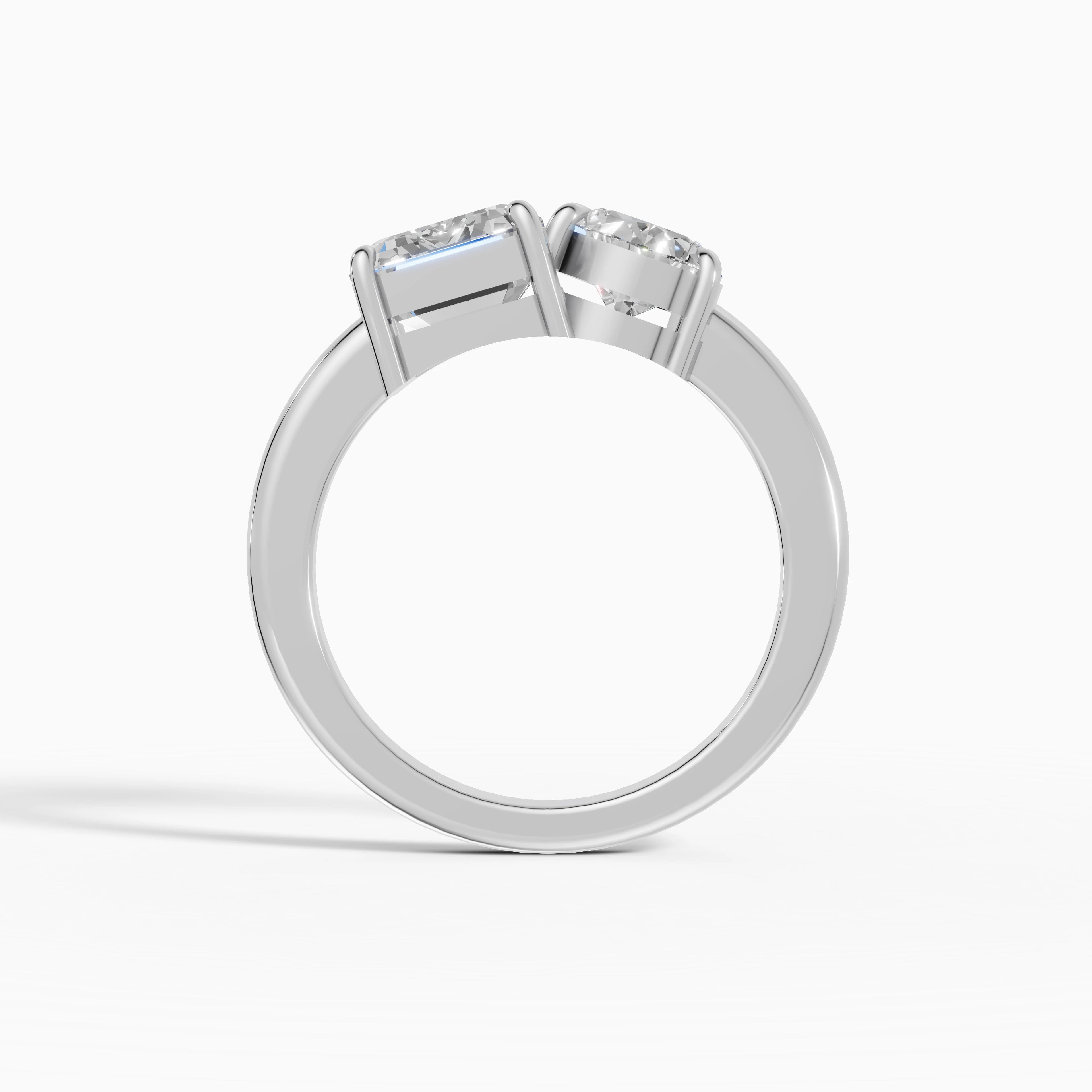 Anillos de compromiso Romeo And Juliet en oro blanco - BRAVORA joyería