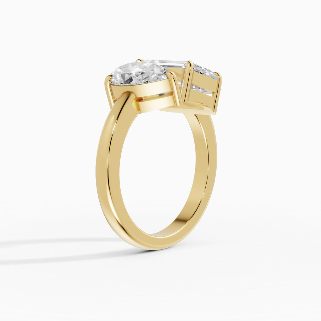 Anillos de compromiso Romeo And Juliet en oro amarillo - BRAVORA joyería