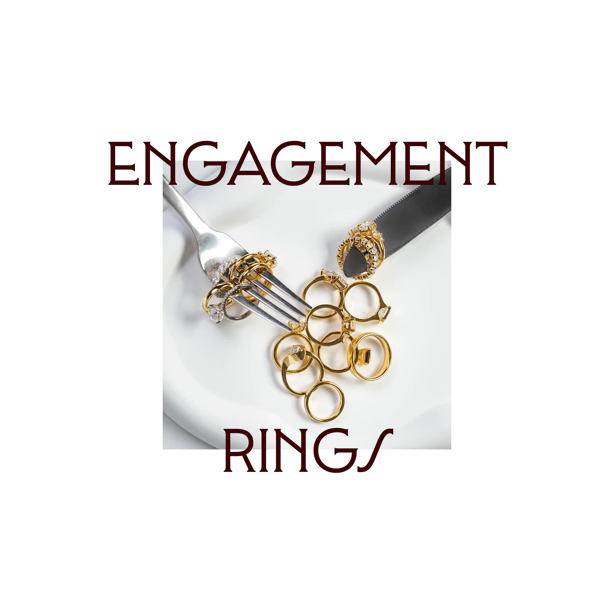 Engagement rings BRAVORA en oro amarillo, oro blanco y platino