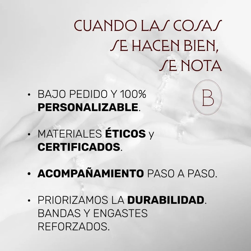 JASMINE | Anillo clúster radiante en oro platino moissanita diamante Oro blanco 14k - Anillo de compromiso personalizado BRAVORA Jewelry