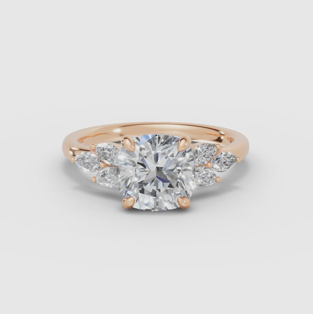 VESTA | Anillo clúster cojín