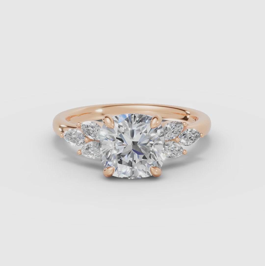 VESTA | Anillo clúster cojín