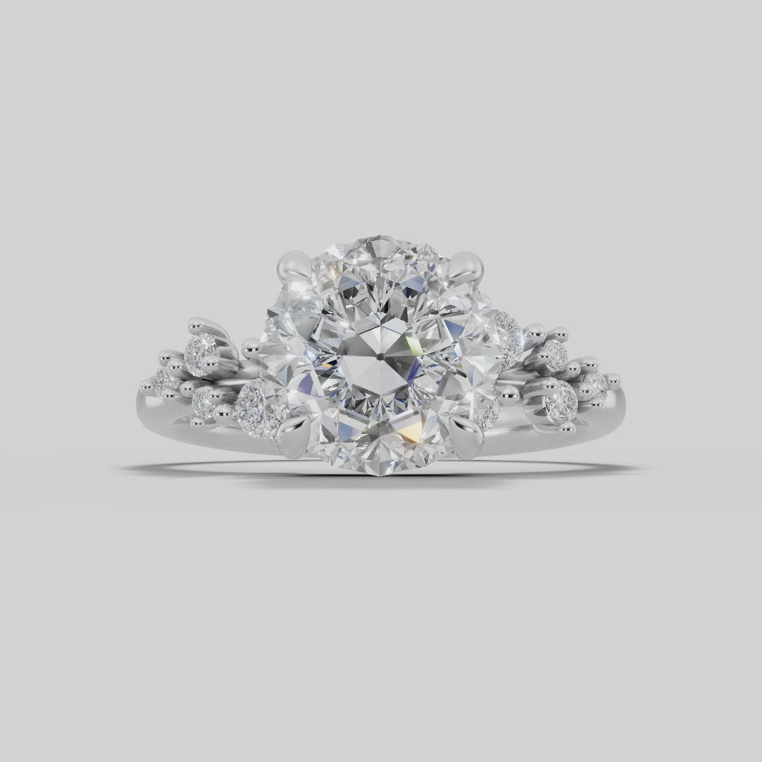 JASMINE | Anillo clúster brillante