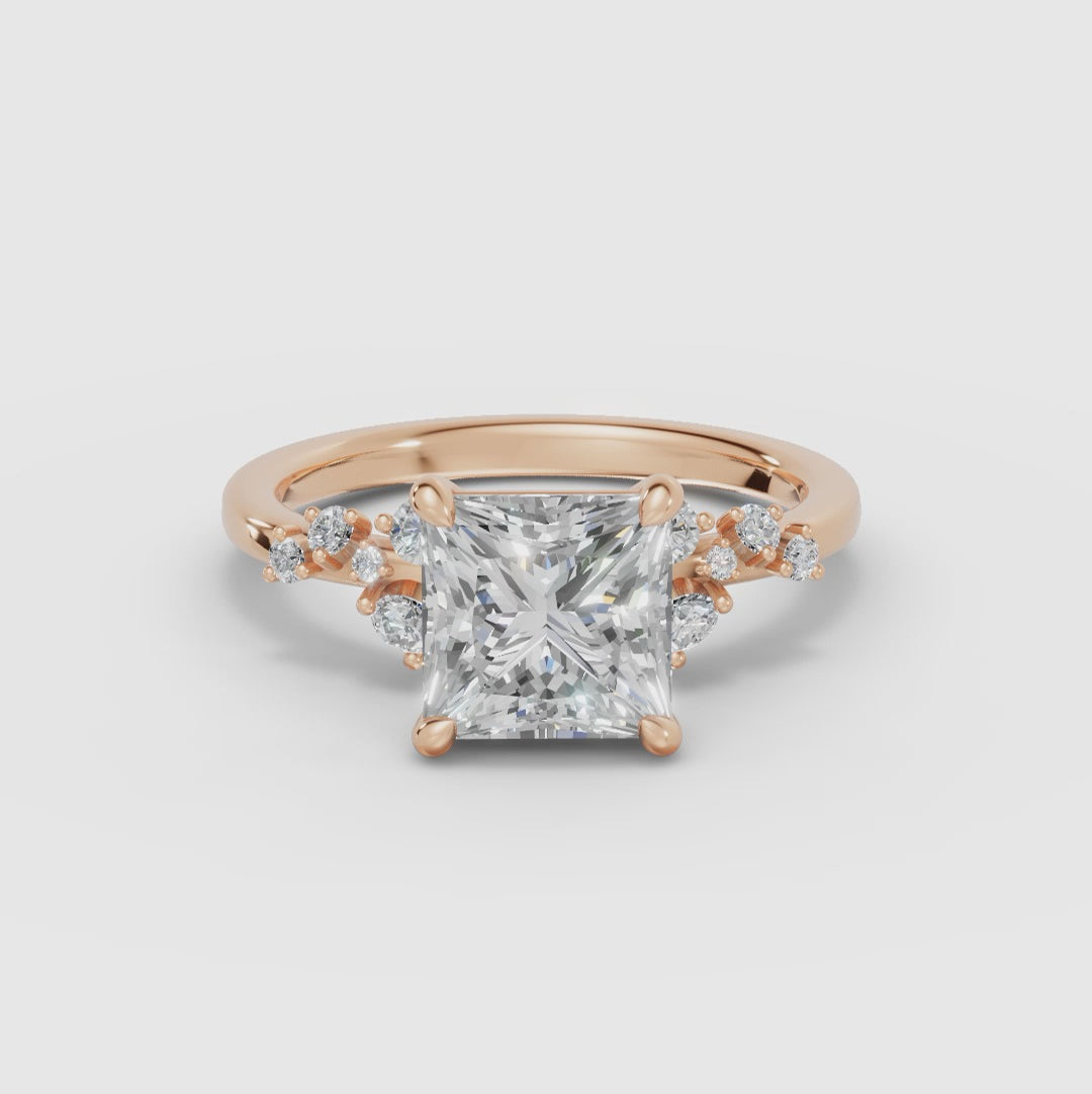 JASMINE | Anillo clúster princesa