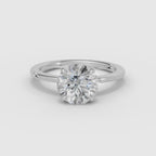 FLORA | Round diamond engagement ring