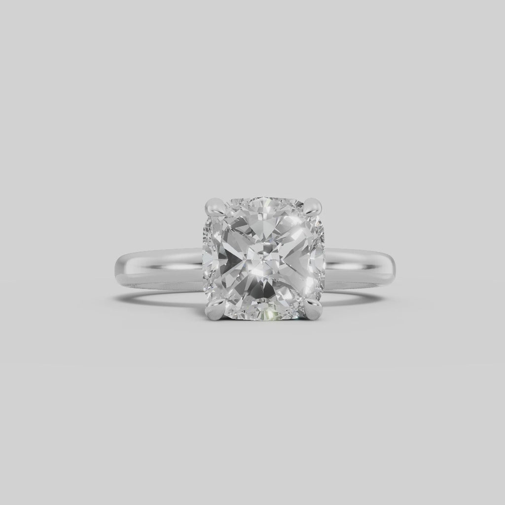 GAIA | Anillo solitario cojín