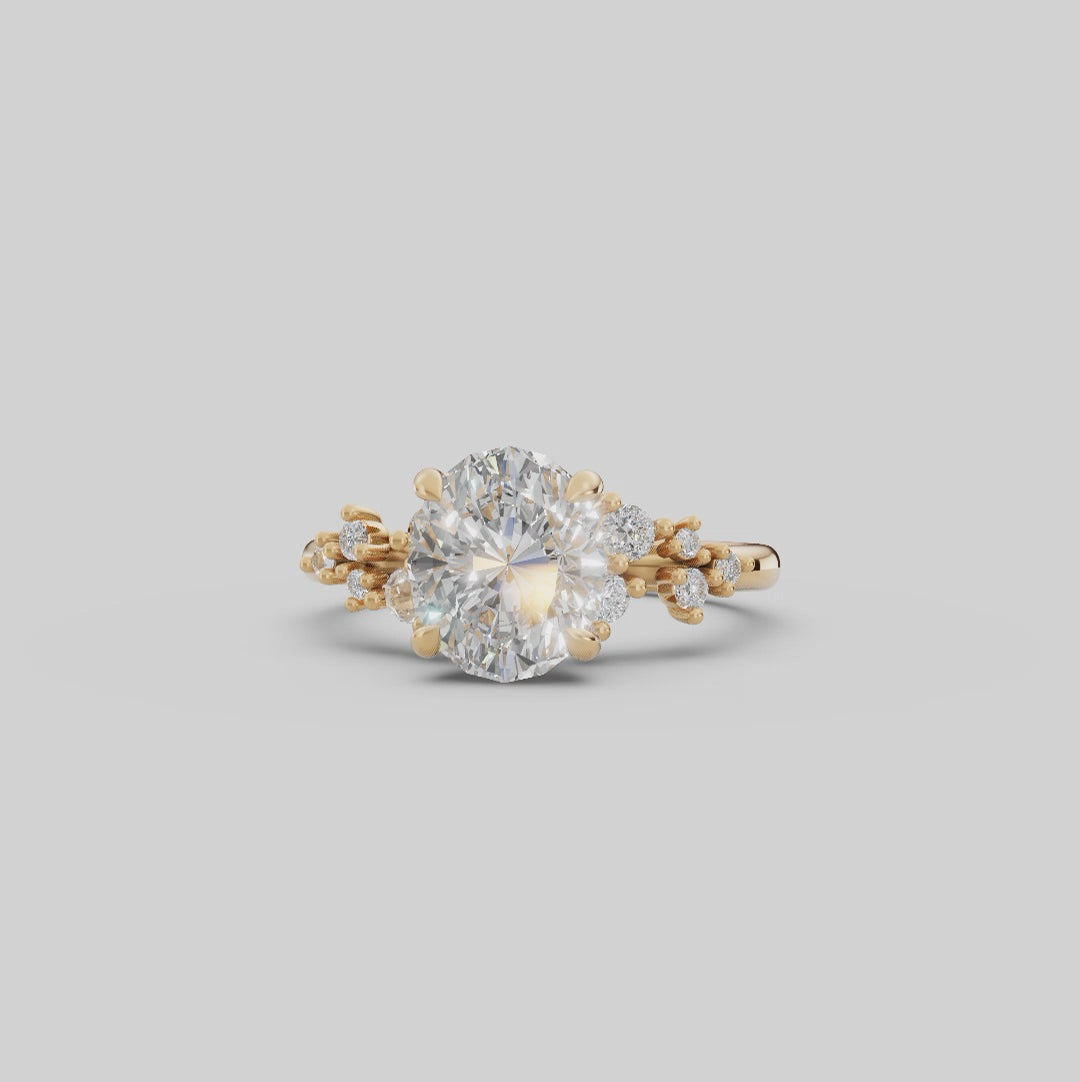JASMINE | Anillo clúster oval