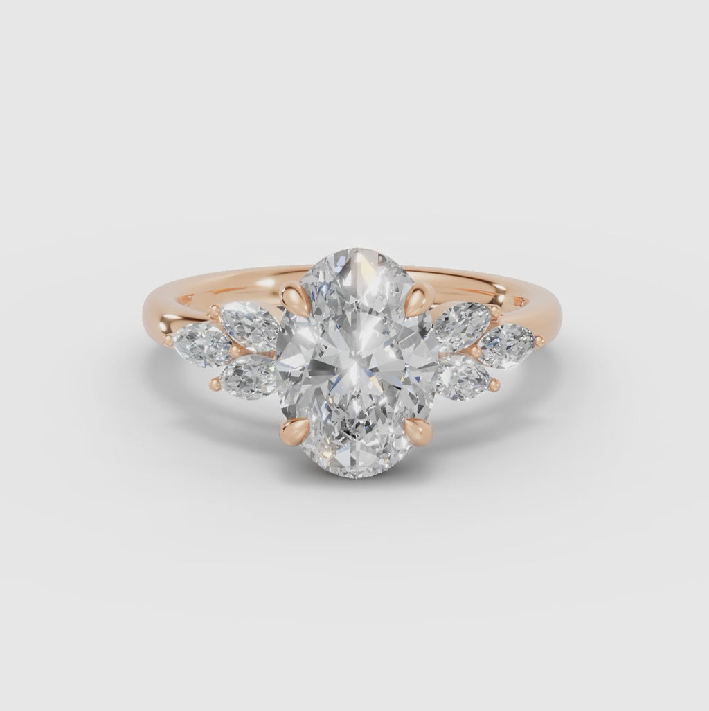 Anillo clúster oval | VESTA