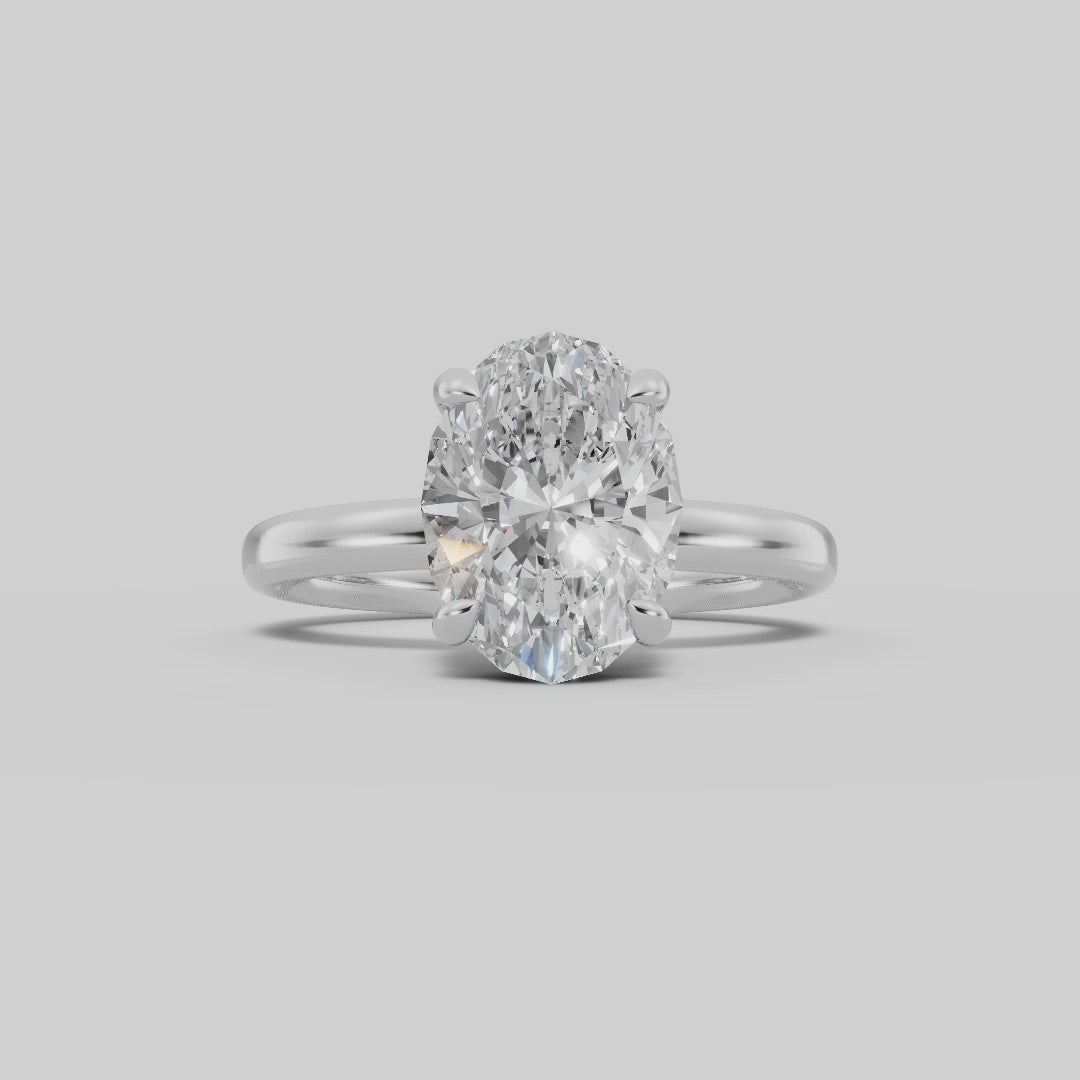 GAIA | Anillo solitario oval