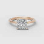 FLORA | Princess diamond engagement ring