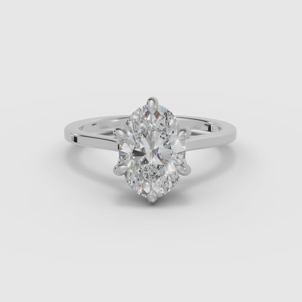 MAGNOLIA | Anillo oval engaste floral