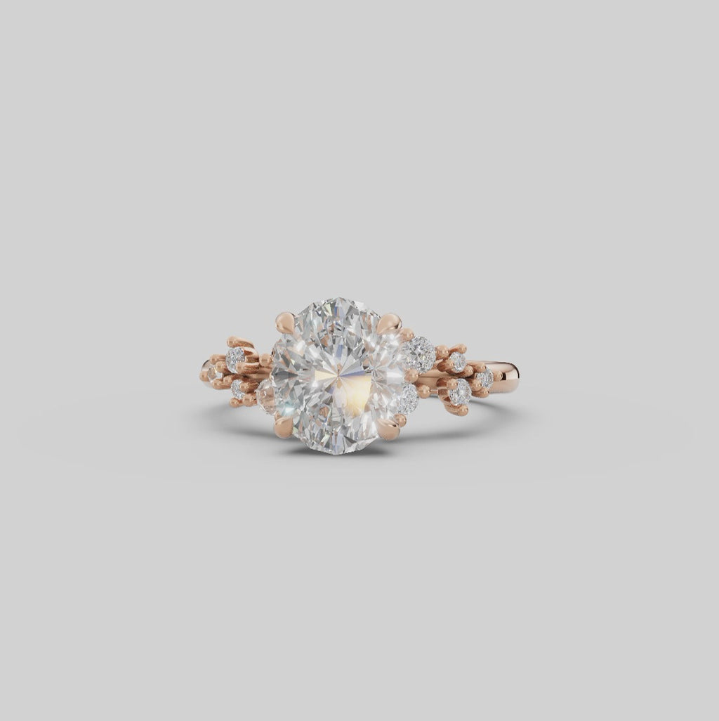 JASMINE | Anillo clúster oval