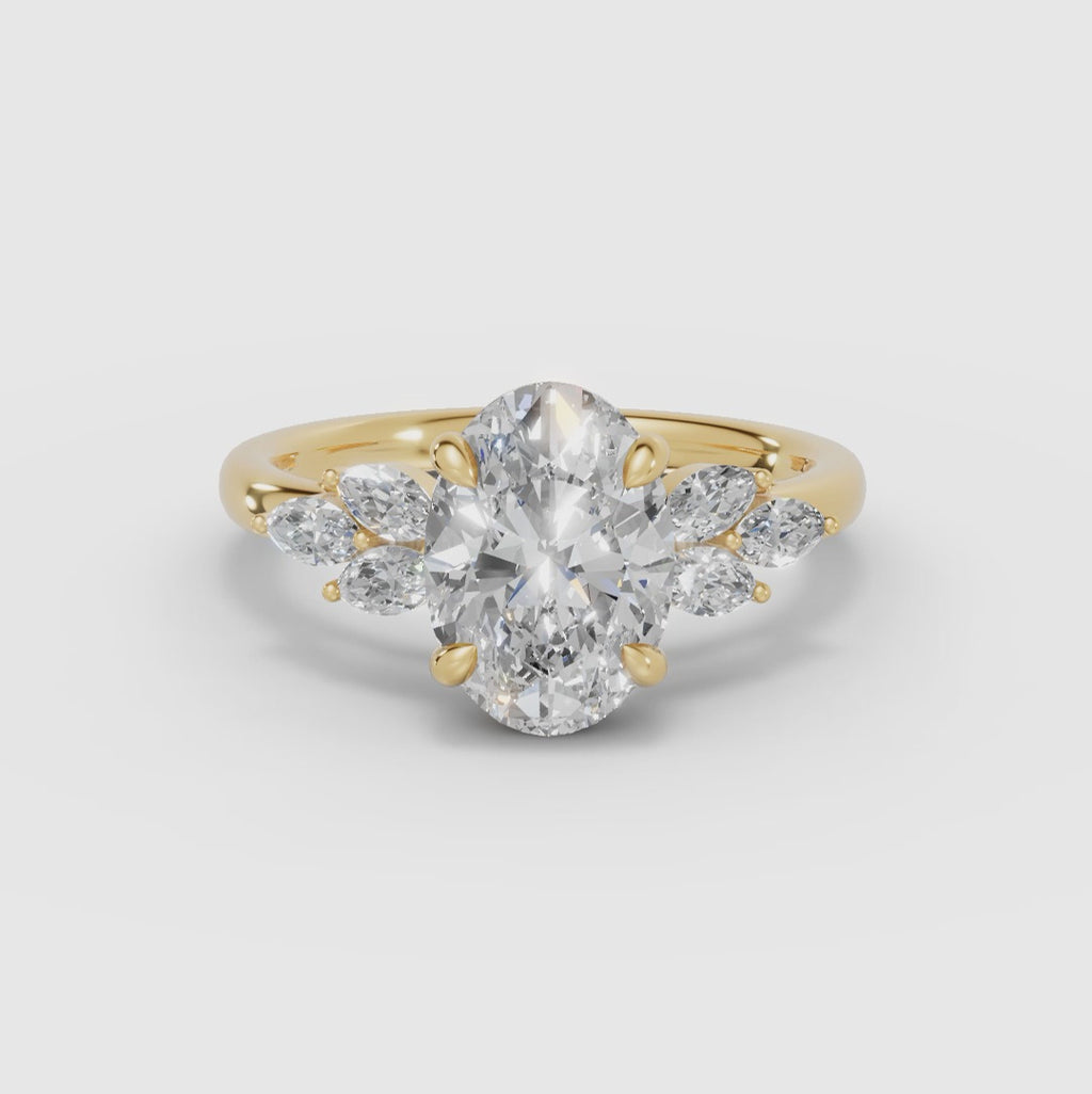 Anillo clúster oval | VESTA