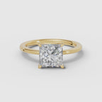 FLORA | Princess diamond engagement ring