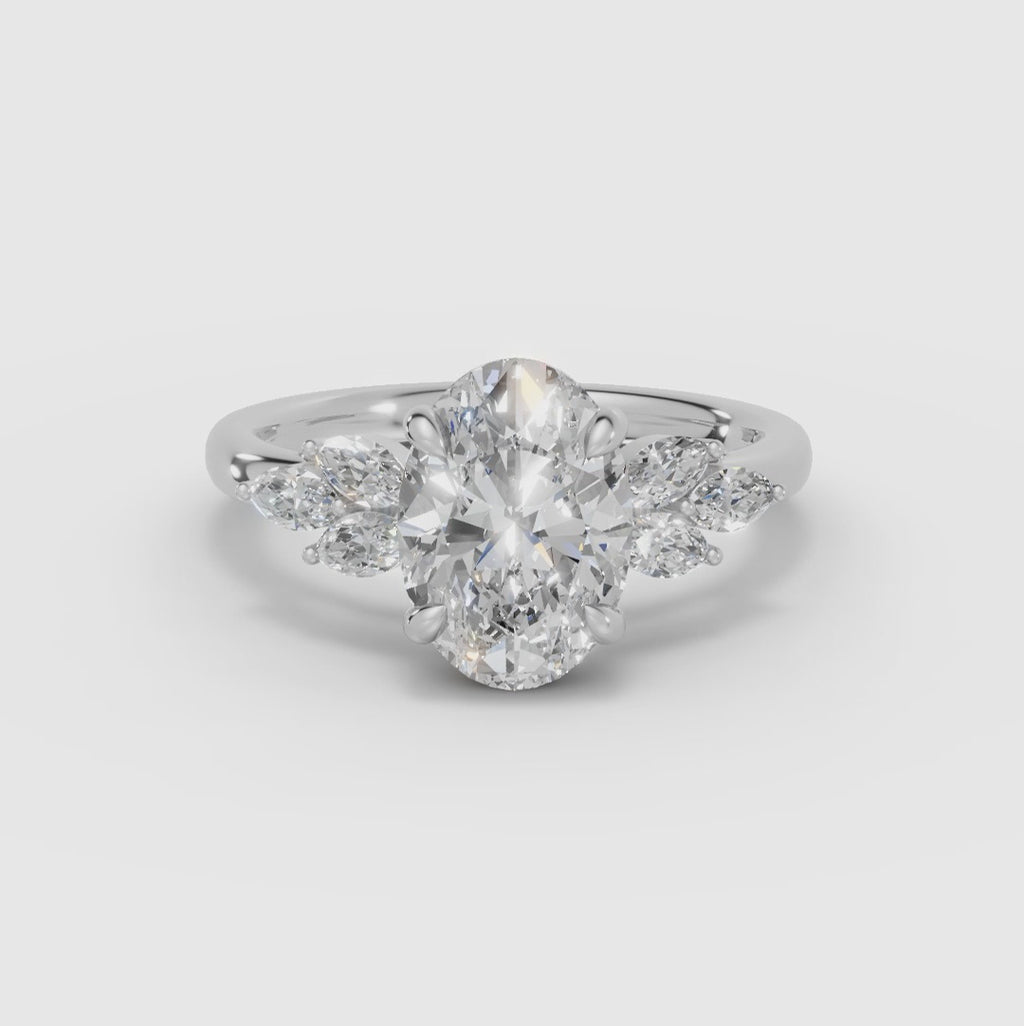 Anillo clúster oval | VESTA