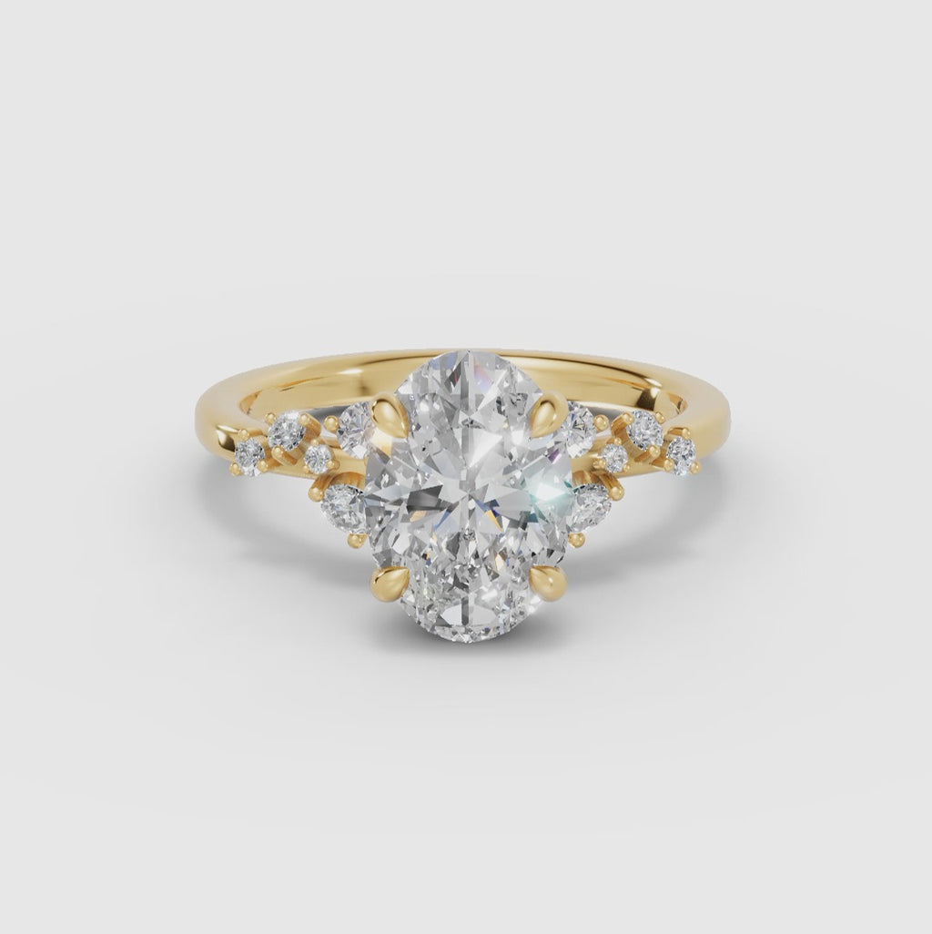 JASMINE | Anillo clúster oval